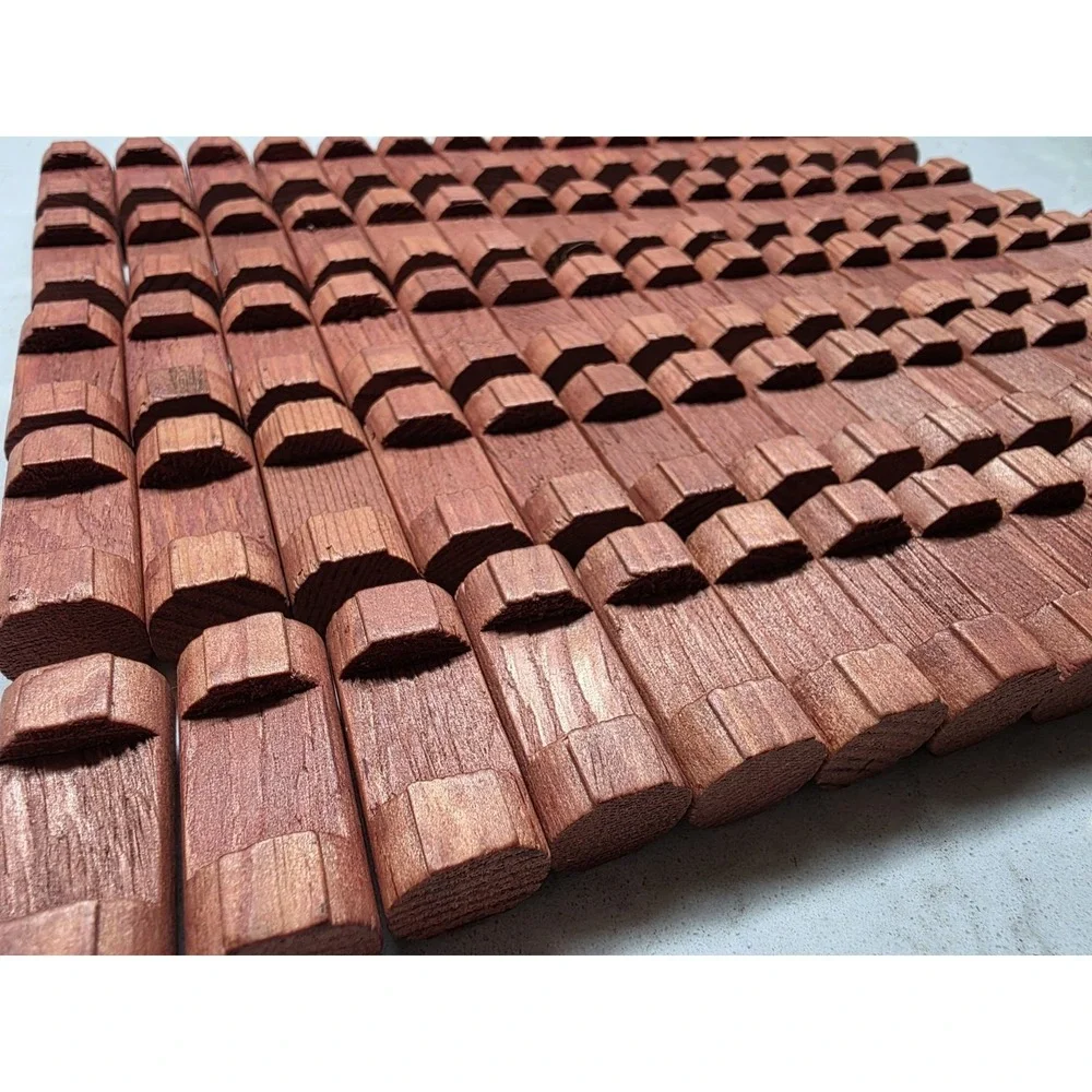 Vintage Lincoln Logs Building Set Lot 100+ Pieces Wood Logs Roof Parts Mixed Lot